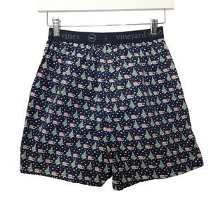 Vineyard Vines Classic Boxers Cotton Stretch 5” Boys L Christmas Santa Whale